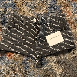 Alexander Wang  Bite denim shorts size 27.